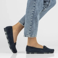 Leather loafers Filippo DP1202/24 NV navy blue