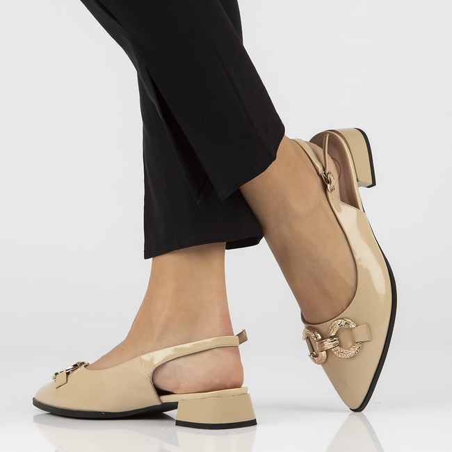 Leather shoes Filippo DP3745/22 BE beige