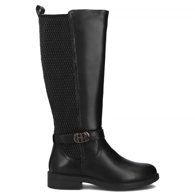 Leather boots Filippo DKZ7331/25 BK black