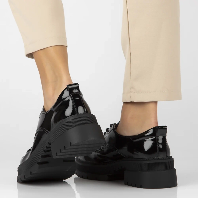 Leather shoes Filippo DP6459/24 BK L black