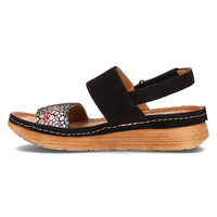 Leather sandals Filippo 04142-20/00-5 black multicolor