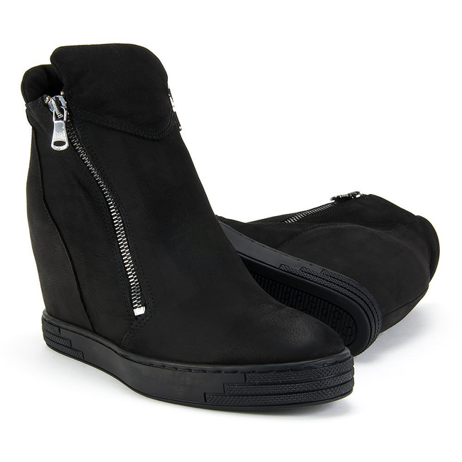 Sneakers CLAUDIO ROSSETTI 846 black nubuck