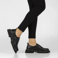 Skórzane półbuty Filippo DP8341/26 BK czarne