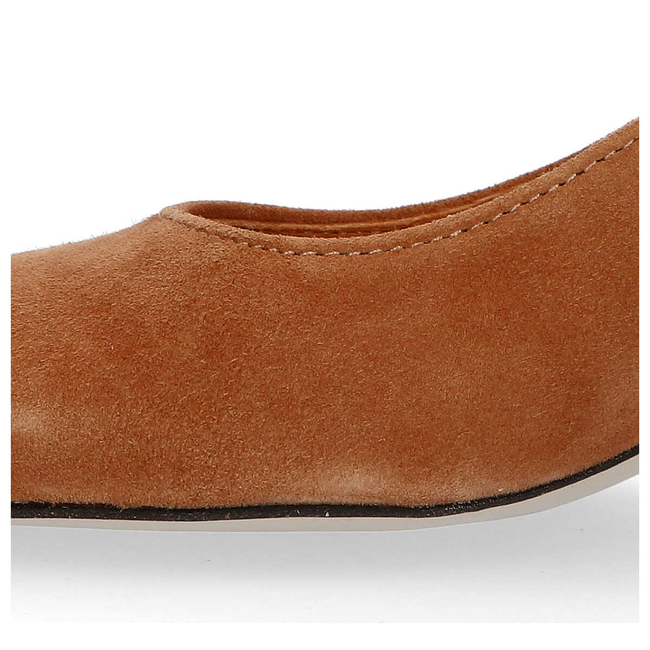 Półbuty Filippo 1512 Welur Kork