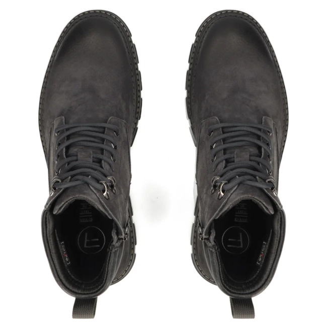 Skórzane botki Filippo MBT8298/26 D GR szare