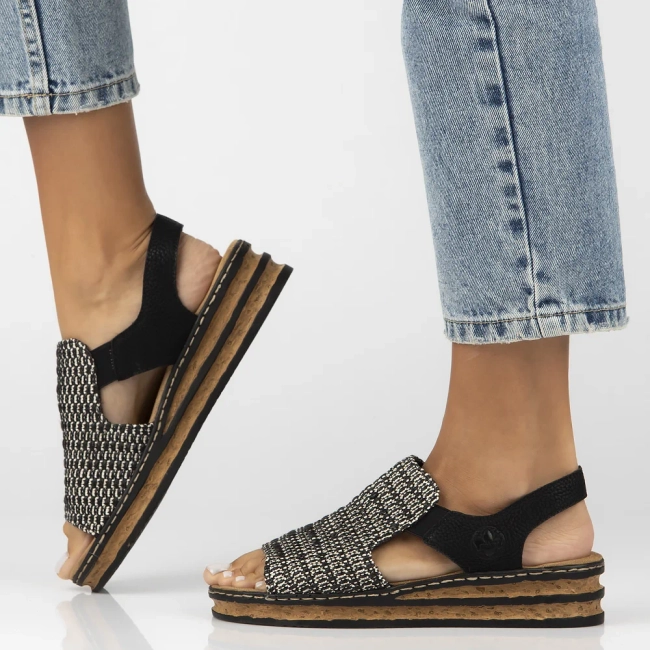 Sandals Rieker 62971-00 Black
