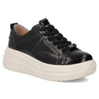 Leather sneakers Filippo DP6795/25 BK black