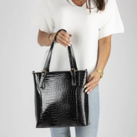 Czarna torebka shopper black allure