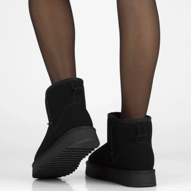 Leather snow boots Filippo DBT7329/26 BK black