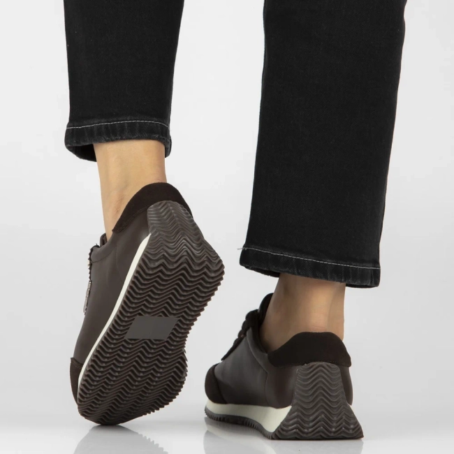 Skórzane sneakersy Filippo DP7979/26 D BR brązowe