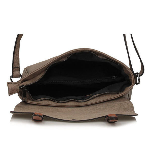 Torebka Toscanio Listonoszka Skórzana C246 beżowa