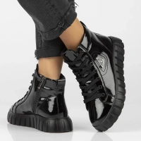 Leather boots Filippo DBT4146/25 BK black