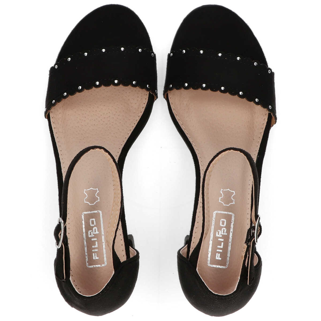 Sandały Filippo DS1350/20 BK czarne