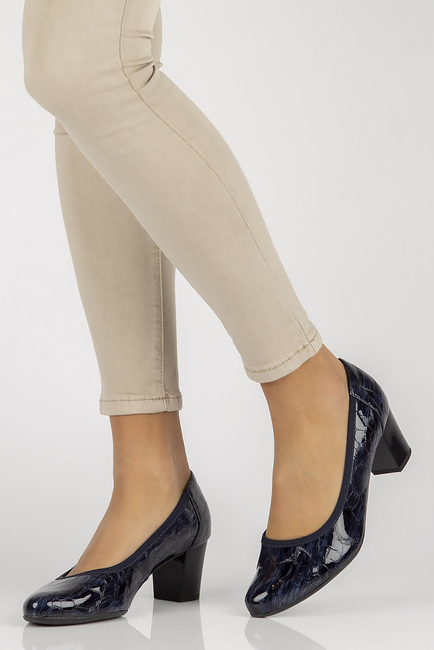Leather Pumps Bioeco by Arka 5175/2307 navy