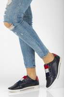 Leather shoes Filippo DP2155/21 NV navy blue