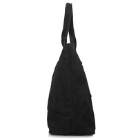 Handbag Toscanio Shopper Suede 1101 black