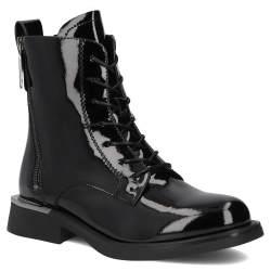 Skórzane trzewiki Filippo DBT7242/25 BK L czarne