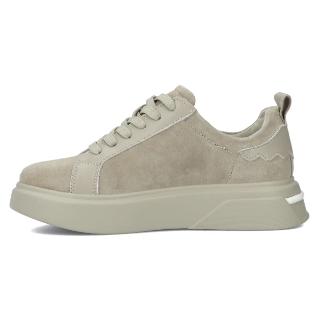 Skórzane sneakersy Filippo DP4580/24 BE szare