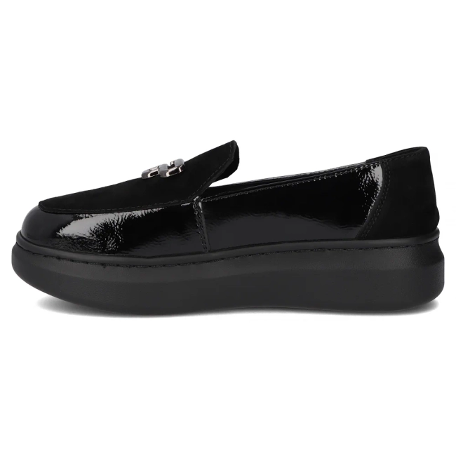 Leather shoes Filippo DP7216/25 BK black