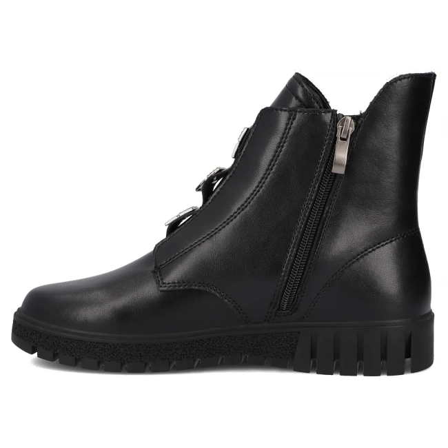 Leather ankle boots Filippo DBT6360/25 BK black