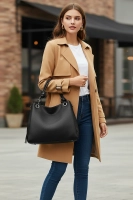 Czarna torebka knotcity shopper