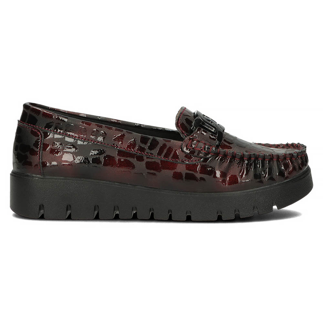 Leather loafers Filippo DP3334/23 BG burgundy