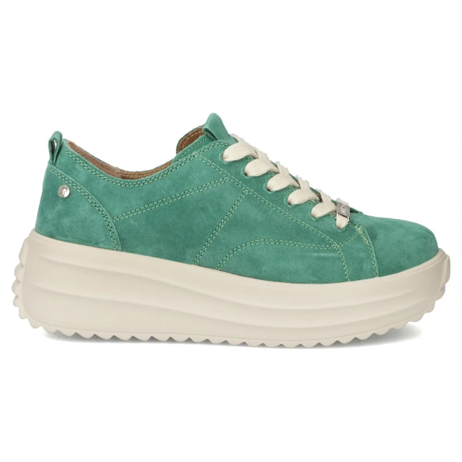 Leather sneakers Filippo DP6795/26 GE green