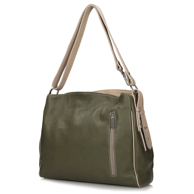 Handbag Toscanio Shopper Suede F22 green