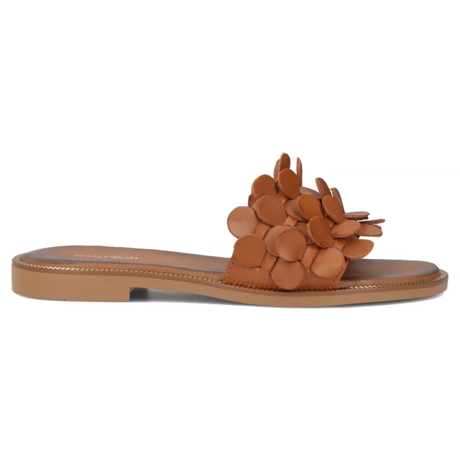 Leather flip-flops Filippo 40381 brown