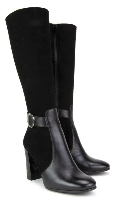 Kozaki Filippo 1403 Czarny Zamsz