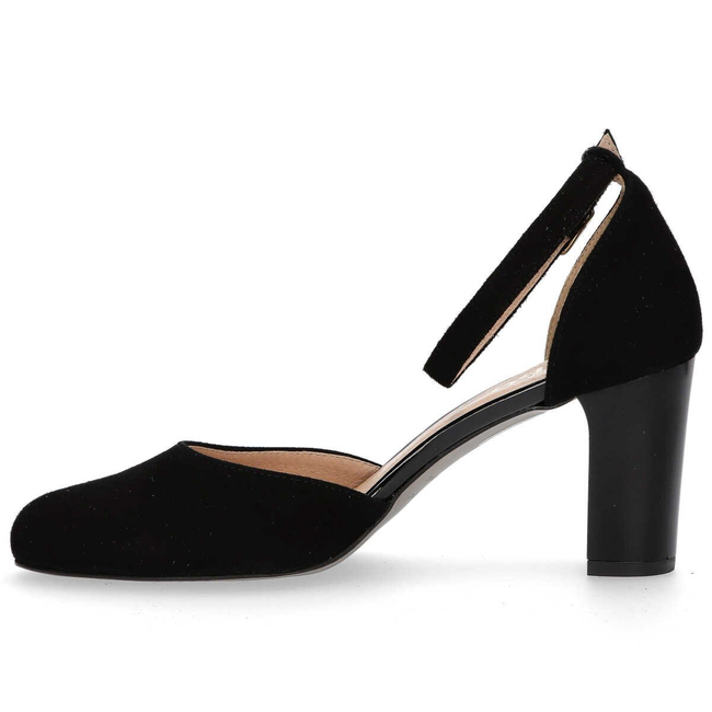 Czółenka Filippo F314 Czarny Zamsz