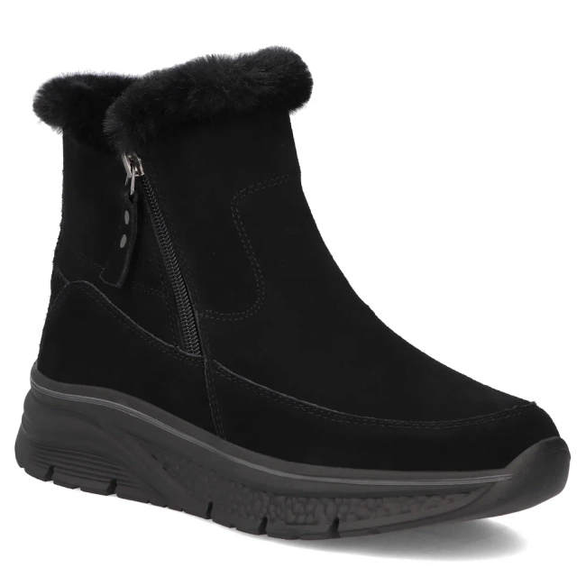 Leather ankle boots Filippo DBT7291/25 BK black