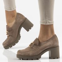 Leather shoes Filippo 20097 taupe