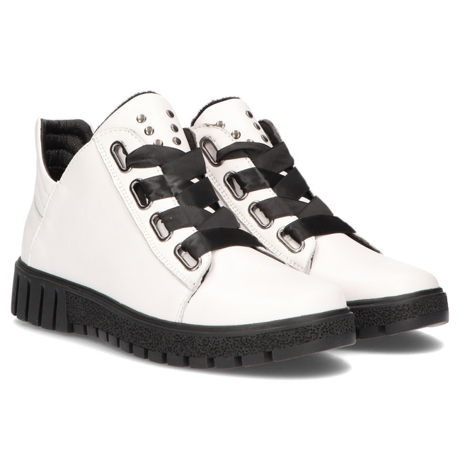 Leather ankle boots Filippo DBT3197/22 WH white