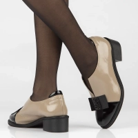 Leather shoes Filippo 2280 black-beige