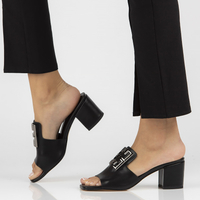 Leather flip-flops Filippo DK3731/22 BK black