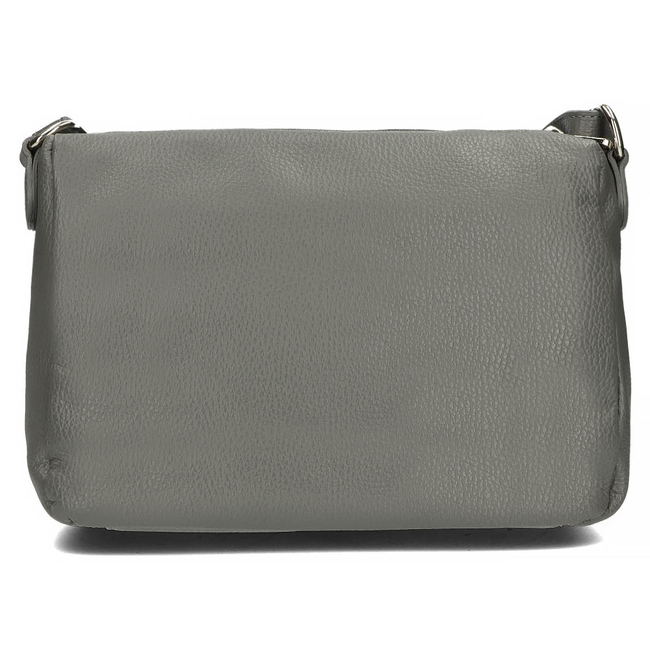 Handbag Toscanio Leather Messenger Bag A59 grey