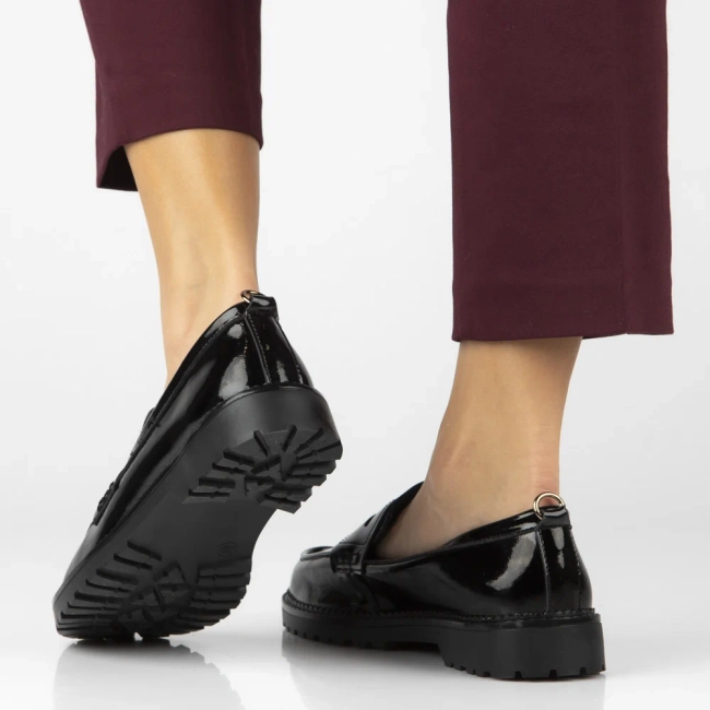 Leather shoes Filippo DP7409/25 BK L black