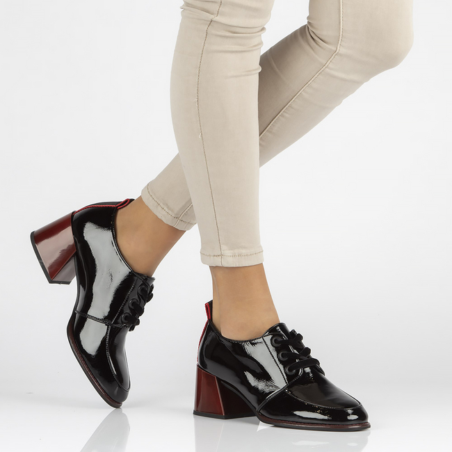 Leather shoes Filippo DP3732/22 BK black