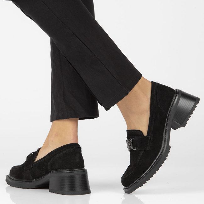 Leather shoes Filippo DP4145/23 BK black