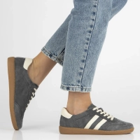 Skórzane sneakersy Filippo DP6741/25 GR szare