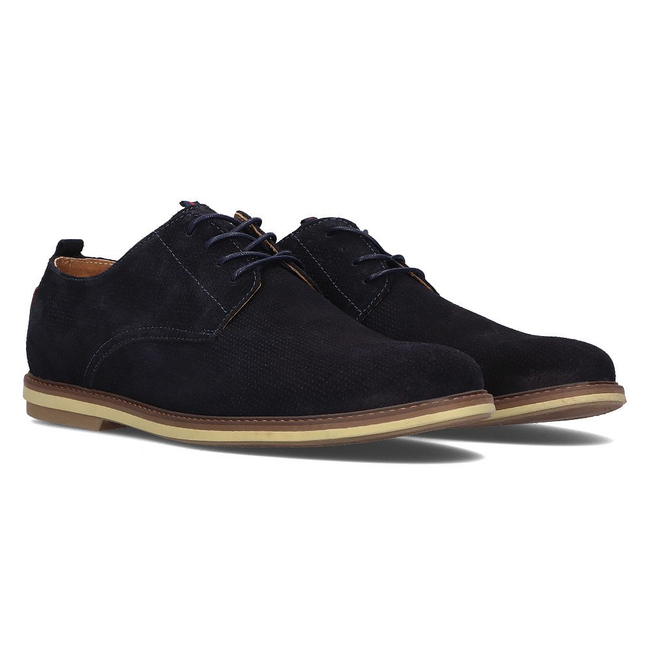 Leather shoes Filippo 5385-1 navy blue