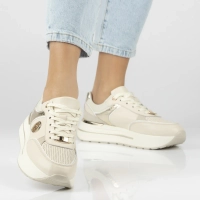 Leather sneakers Filippo DP7773/26 BE beige