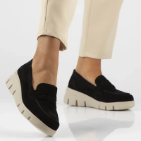 Leather shoes Filippo DP6248/24 BK BE black