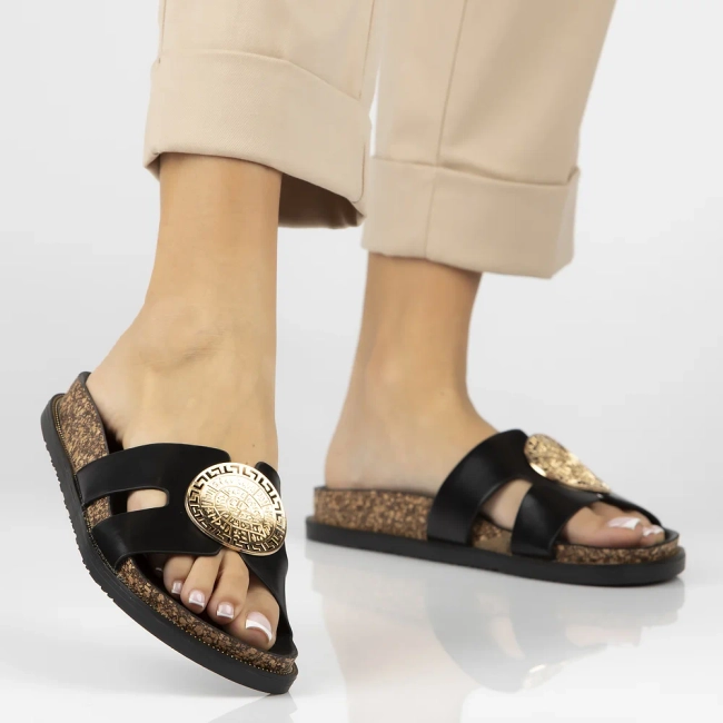 Slippers Filippo DK6972/25 BK black