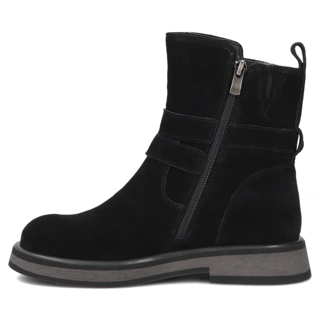 Skórzane botki Filippo DBT7951/26 BK czarne