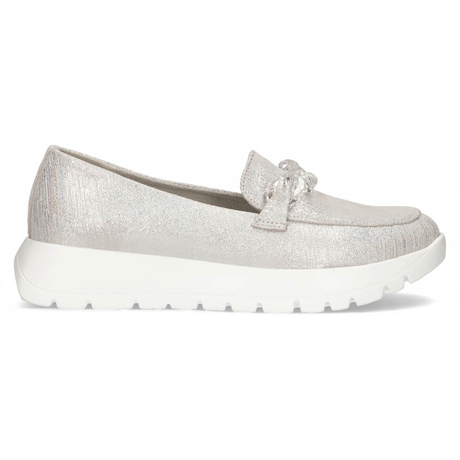 Leather shoes Filippo DP4553/23 SI silver