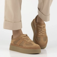 Leather sneakers Filippo DP7174/25 BR brown