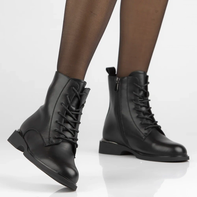 Leather ankle boots Filippo DBT6520/24 BK black