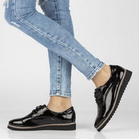 Leather shoes Filippo DP1514/23 BK black